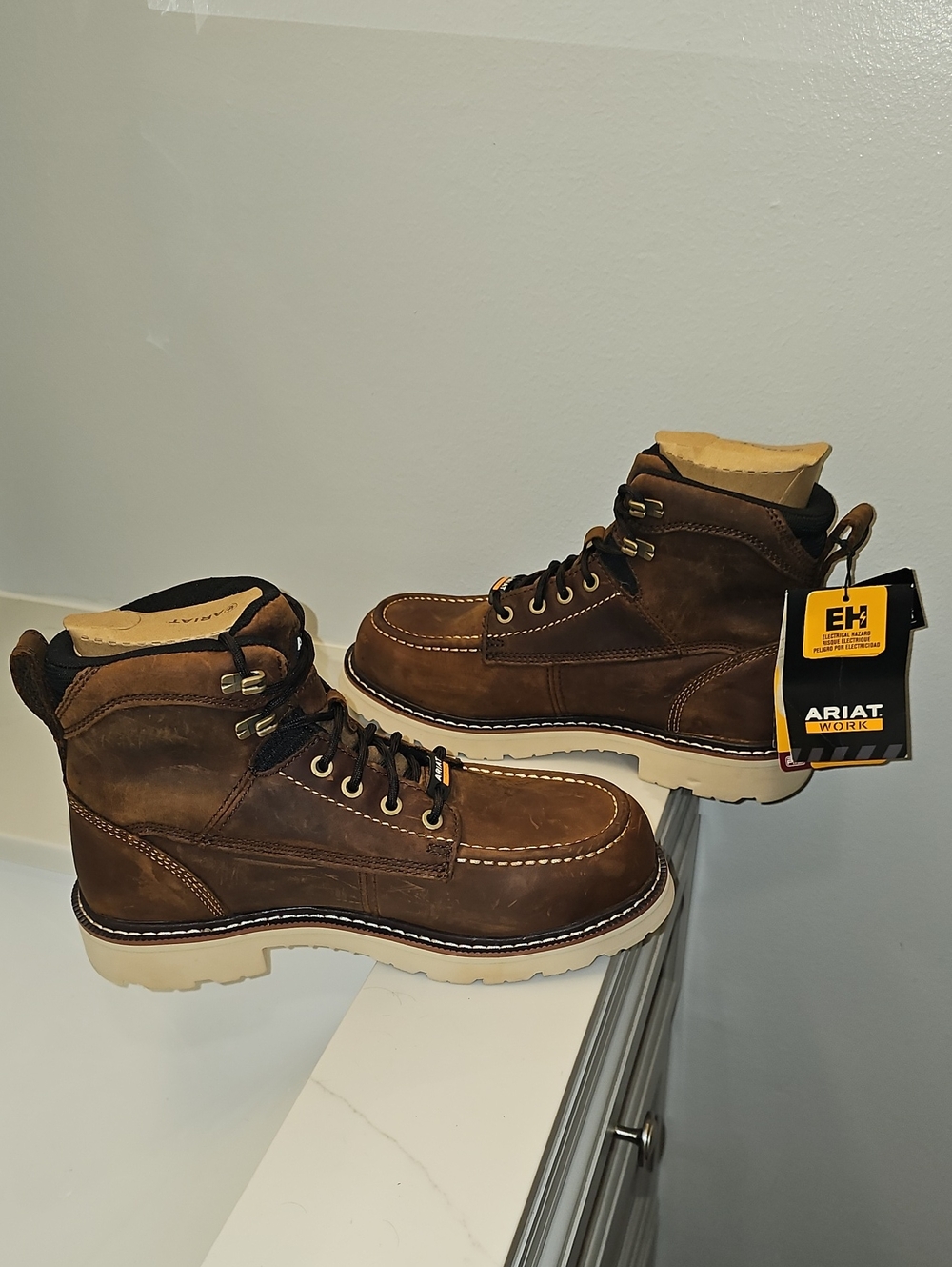 Ariat Men's Rebar Lift 6" Waterproof Composite Toe Work Boot. NWT. PLEASE READ.